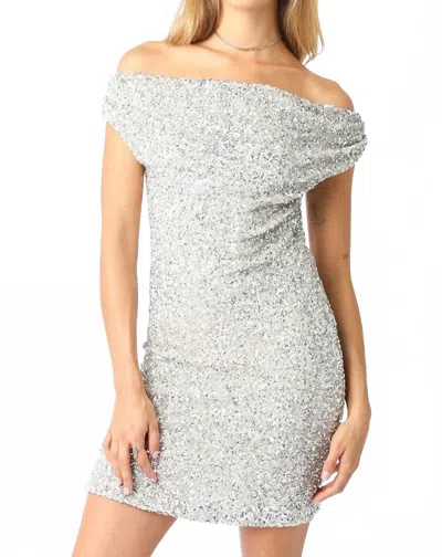 Olivaceous Margaret Dress In Silver