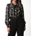 Olivaceous Marjorie Top In Black In Black