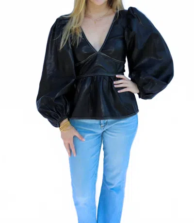 Olivaceous Mary Kate Top In Black