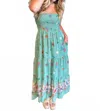Olivaceous Mermaids Garden Maxi Dress In Green In Green