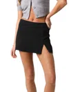 Olivaceous Mini Skirt In Black In Black