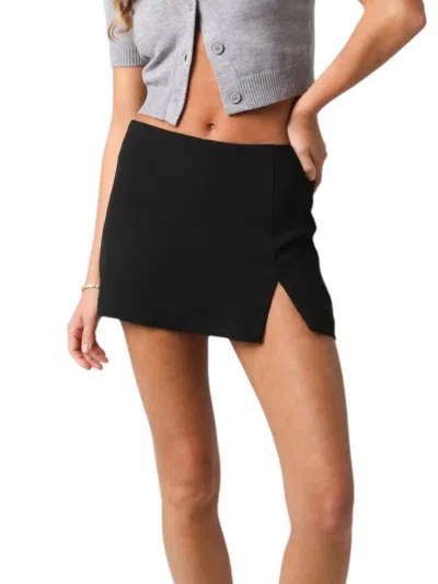 Olivaceous Mini Skirt In Black