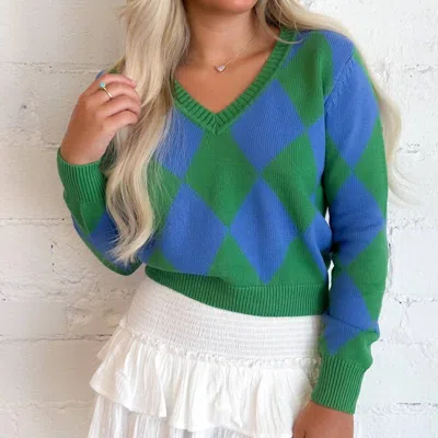 Olivaceous Miriam Sweater In Green