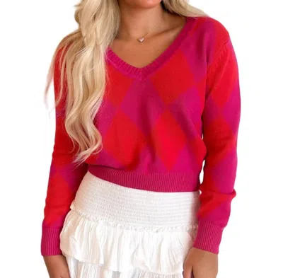 Olivaceous Miriam Sweater In Pink
