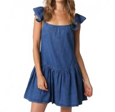 Olivaceous Montana Denim Dress In Blue