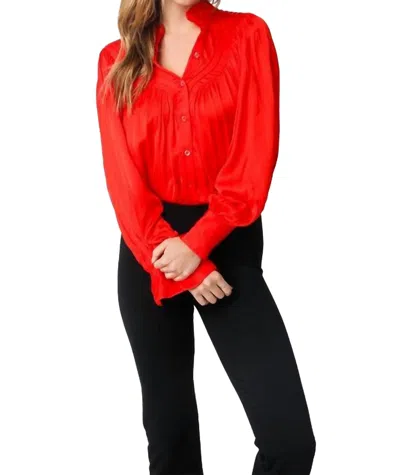 Olivaceous Ophelia Blouse In Red