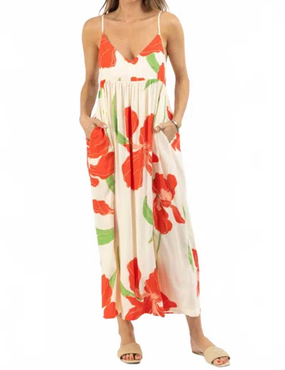 Olivaceous Orange Blossom Dress In White