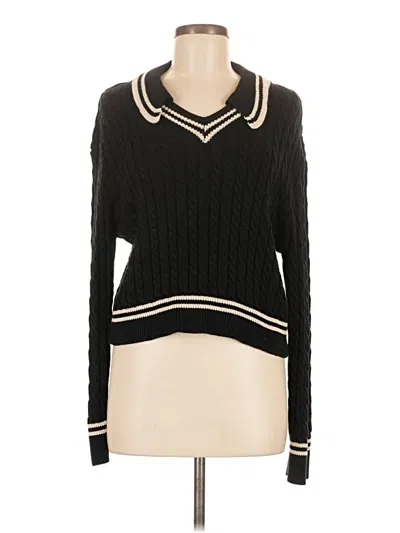 Pre-owned Olivaceous Pullover Sweater In Black