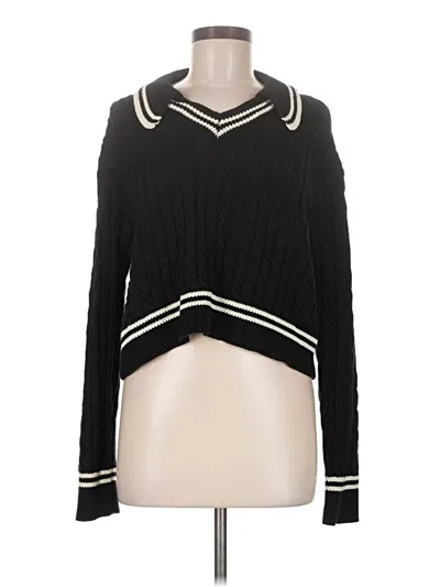 Pre-owned Olivaceous Pullover Sweater In Black