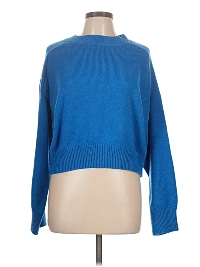 Pre-owned Olivaceous Pullover Sweater In Blue