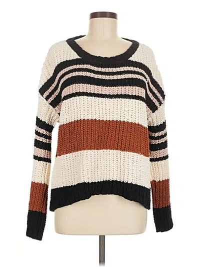Pre-owned Olivaceous Pullover Sweater In Brown