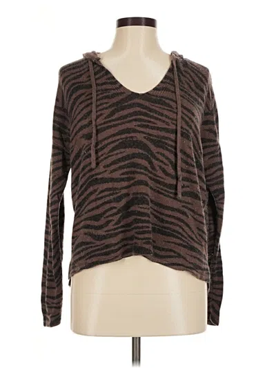 Pre-owned Olivaceous Pullover Sweater In Brown