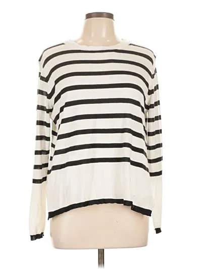 Pre-owned Olivaceous Pullover Sweater In White