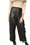 Olivaceous Riley Pu Cargo In Dark Brown In Brown
