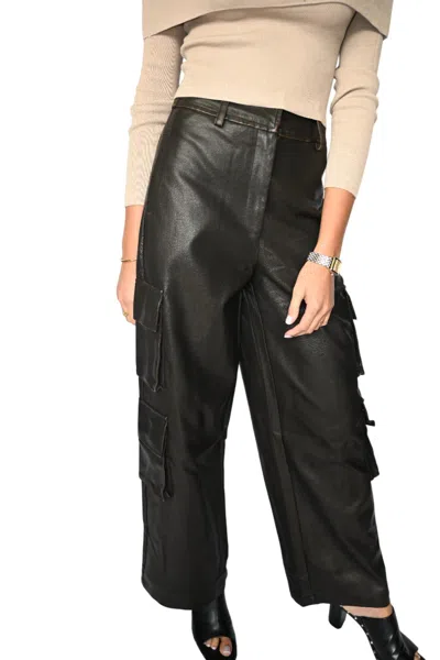 Olivaceous Riley Pu Cargo In Dark Brown