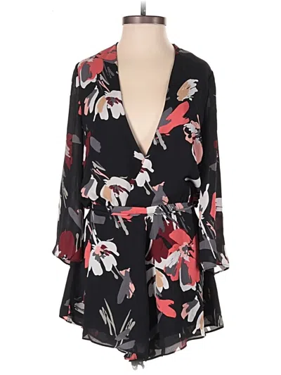 Pre-owned Olivaceous Romper In Black