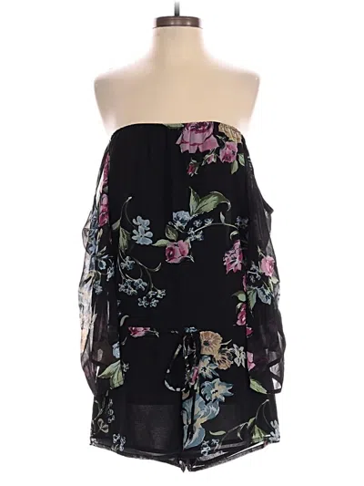 Pre-owned Olivaceous Romper In Black