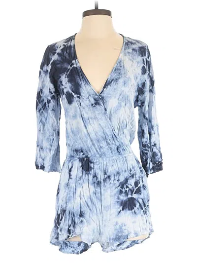 Pre-owned Olivaceous Romper In Blue