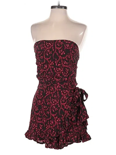 Pre-owned Olivaceous Romper In Red