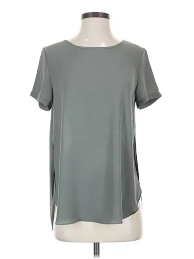 Pre-owned Olivaceous Short Sleeve Blouse In Gray