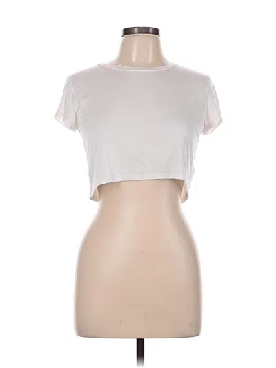 Pre-owned Olivaceous Short Sleeve T-shirt In White