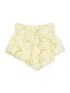 Olivaceous Shorts In Yellow
