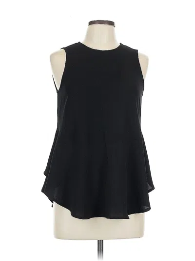 Pre-owned Olivaceous Sleeveless Blouse In Black