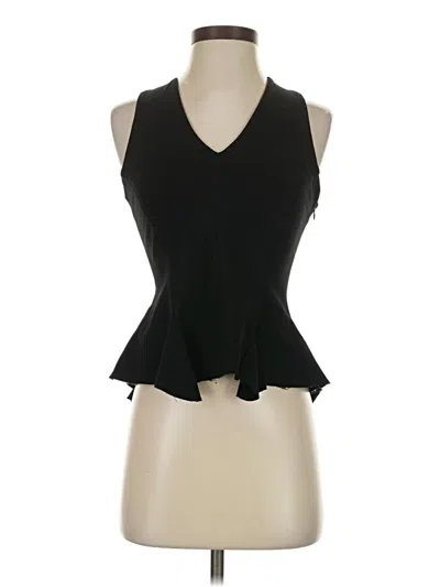 Pre-owned Olivaceous Sleeveless Blouse In Black
