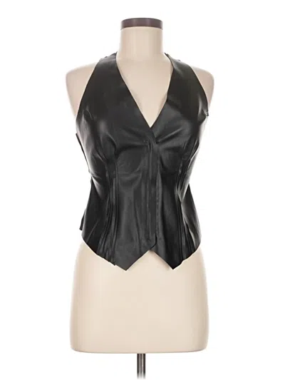 Pre-owned Olivaceous Sleeveless Blouse In Black