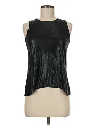 Pre-owned Olivaceous Sleeveless Blouse In Black