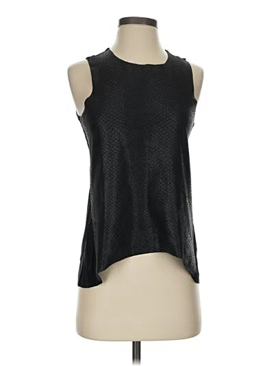 Pre-owned Olivaceous Sleeveless Blouse In Black