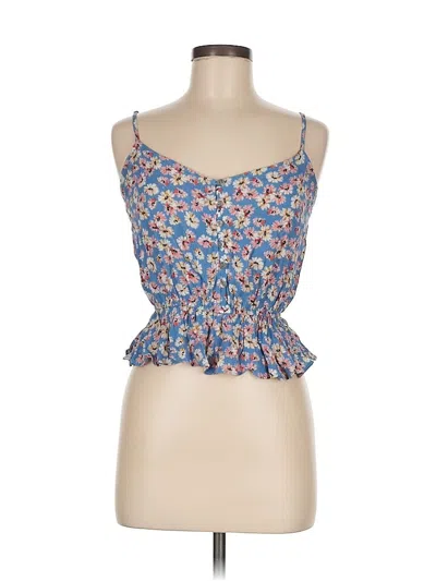 Pre-owned Olivaceous Sleeveless Blouse In Blue