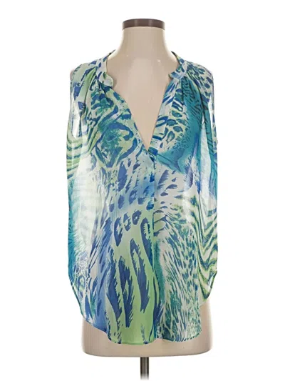 Pre-owned Olivaceous Sleeveless Blouse In Blue