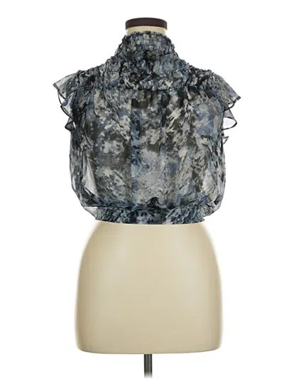 Pre-owned Olivaceous Sleeveless Blouse In Blue
