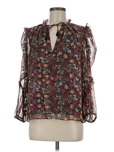 Pre-owned Olivaceous Sleeveless Blouse In Brown