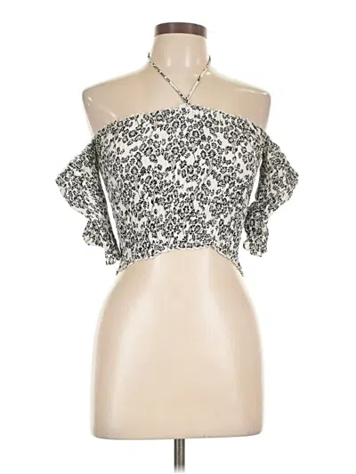 Pre-owned Olivaceous Sleeveless Blouse In Ivory