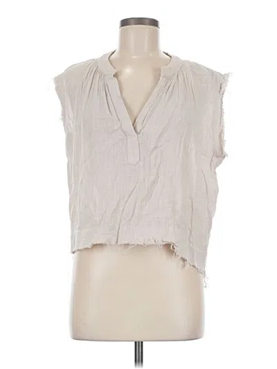 Pre-owned Olivaceous Sleeveless Blouse In Ivory