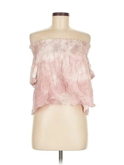 Pre-owned Olivaceous Sleeveless Blouse In Pink