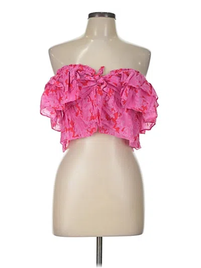 Pre-owned Olivaceous Sleeveless Blouse In Pink