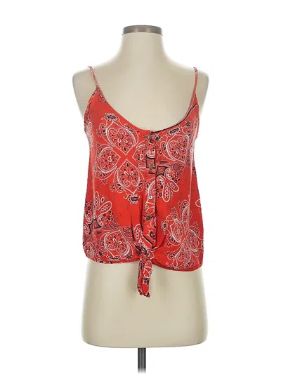 Pre-owned Olivaceous Sleeveless Blouse In Red