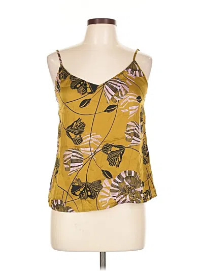 Pre-owned Olivaceous Sleeveless Blouse In Yellow