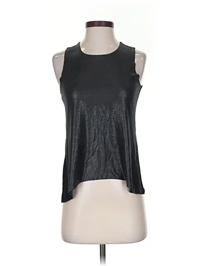 Pre-owned Olivaceous Sleeveless Top Black Halter Neckline Tops