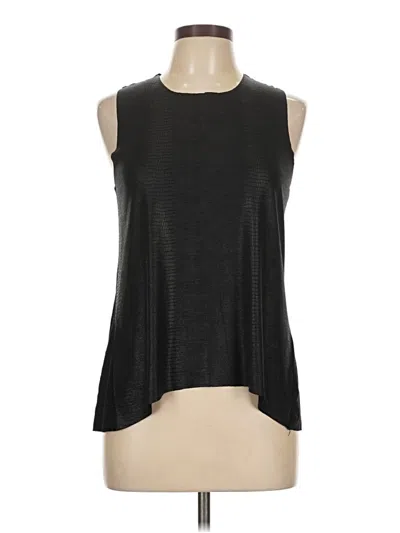 Pre-owned Olivaceous Sleeveless Top Black Halter Neckline Tops