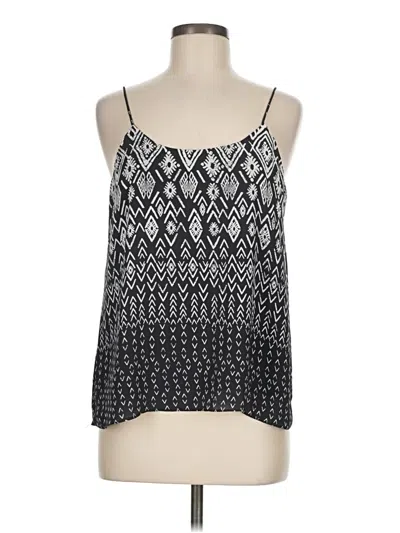 Pre-owned Olivaceous Sleeveless Top Silver Halter Neckline Tops