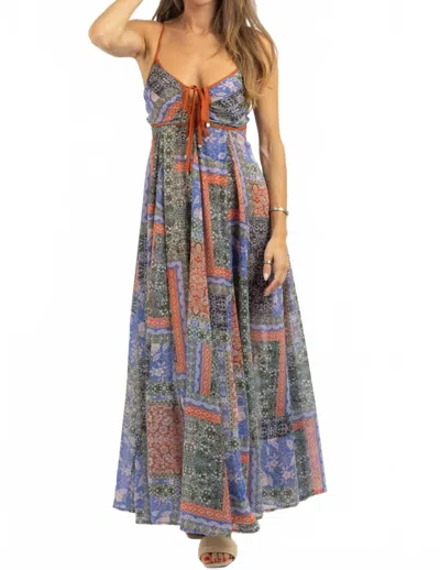 Olivaceous Solana Maxi Dress In Multicolor