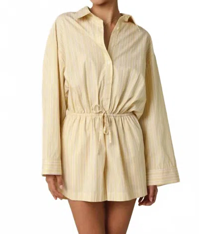 Olivaceous Solana Romper In Yellow In Neutral
