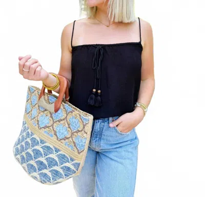 Olivaceous Stacy Sleeveless Top In Black