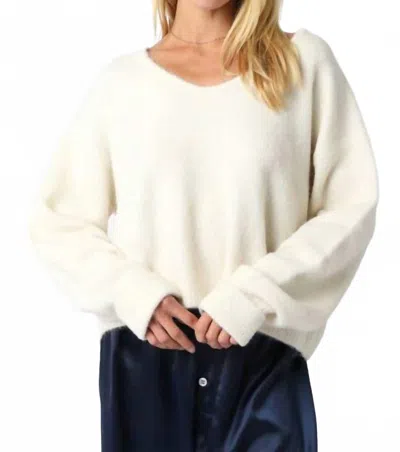 Olivaceous Stella Knit Top In Cream In White