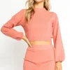 OLIVACEOUS SWEATER MINI SKIRT