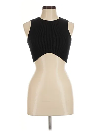 Pre-owned Olivaceous Tank Top Black Strapless Neckline Tops